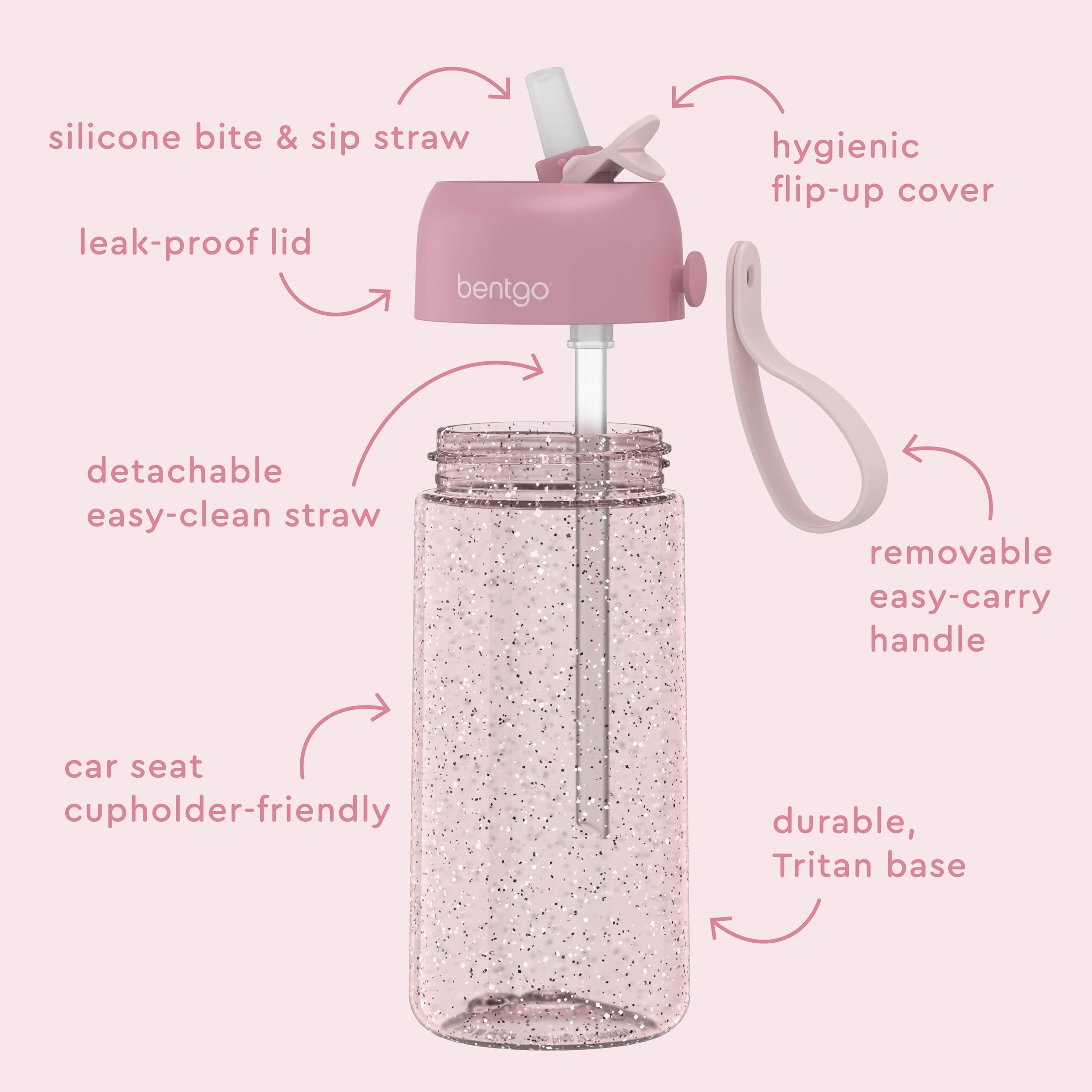 Bentgo Kids Water Bottle (Glitter) - Image 6